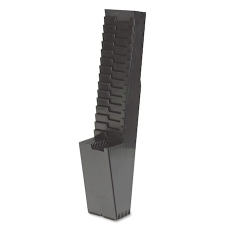 Acroprint Time Card Rack, 25 Pockets, Plastic, Black 81-0118-000